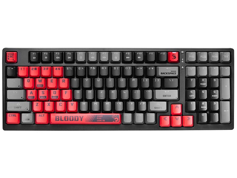 A4TECH Bloomy S98 mehanska tipkovnica, USB Sports Red 2
