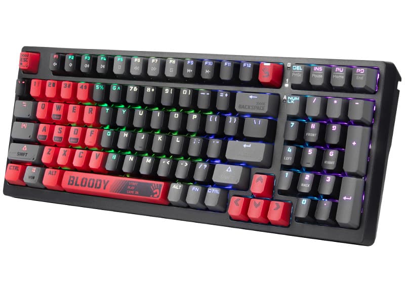 A4TECH Bloomy S98 mehanska tipkovnica, USB Sports Red 4