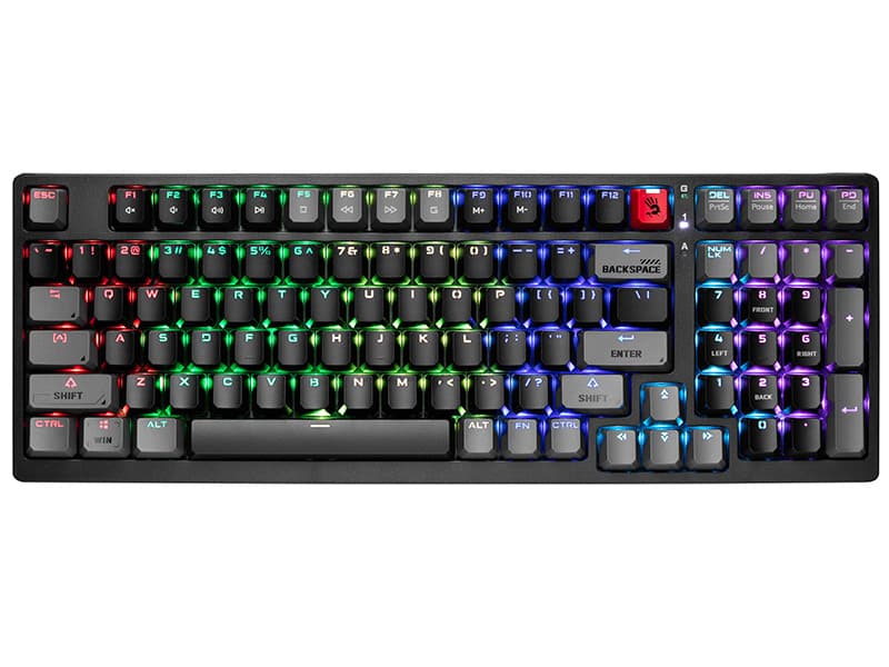A4TECH Bloomy S98 mehanska tipkovnica, USB Sports Red 5