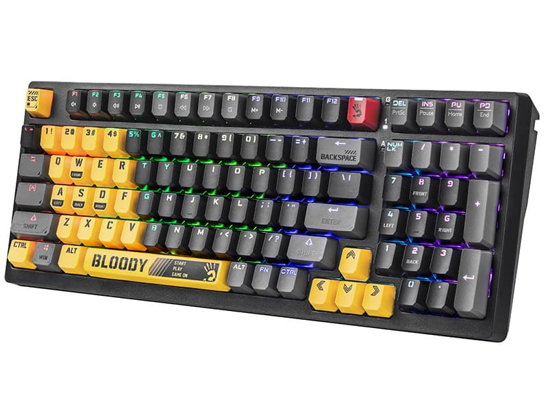 A4TECH Bloomy S98 mehanska tipkovnica, USB Sports Lime 4