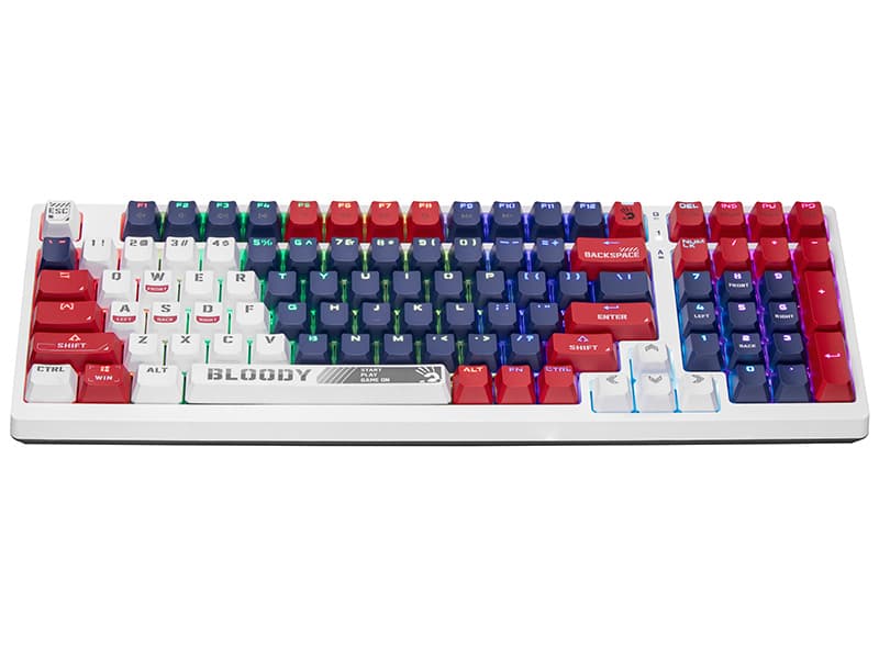 A4TECH Bloomy S98 mehanska tipkovnica, USB Sports Navy 3