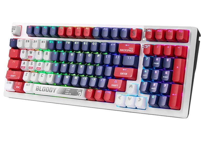 A4TECH Bloomy S98 mehanska tipkovnica, USB Sports Navy 4