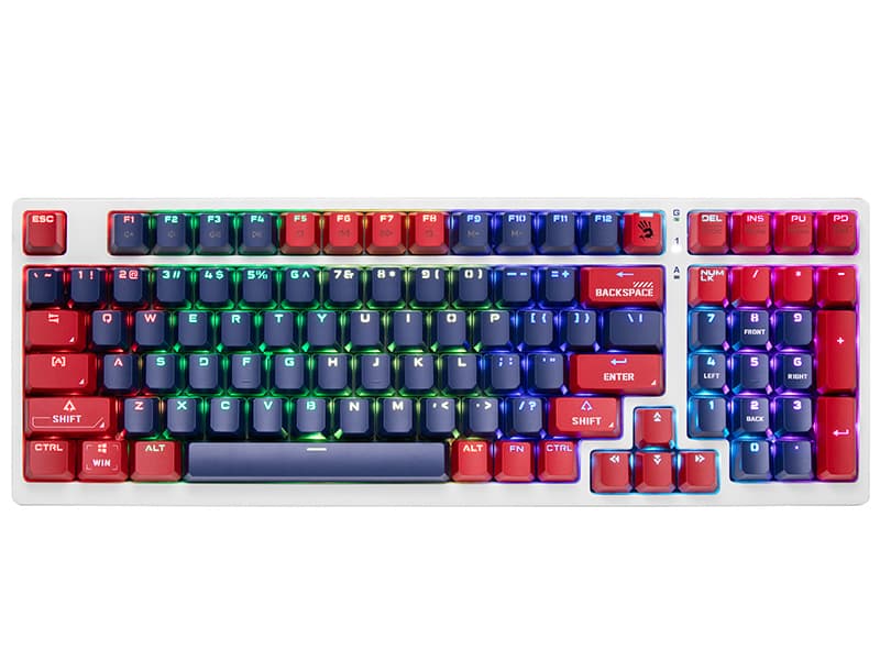 A4TECH Bloomy S98 mehanska tipkovnica, USB Sports Navy 5