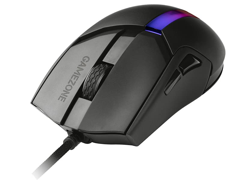 Gaming miška TRACER GAMEZONE COOL Black RGB, do 12000 DPI