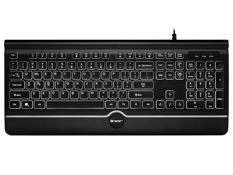 Multimedijska tipkovnica TRACER OFIS PRO USB (bela osvetlitev)