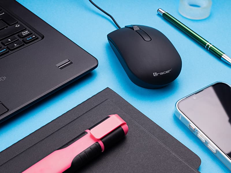 Žična miška TRACER OFFI Black USB (800 DPI) 6
