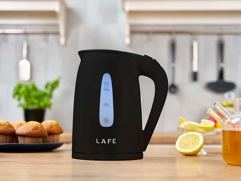 LAFE Essential Black Električni kuhalnik vode, 1,7l, 2200W 6