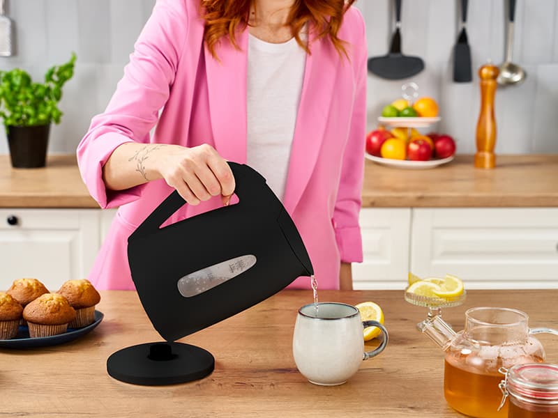 LAFE Essential Black Električni kuhalnik vode, 1,7l, 2200W 8