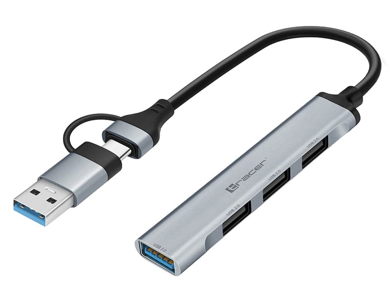 Adapter Tracer A-4, USB-C na 4x USB-A