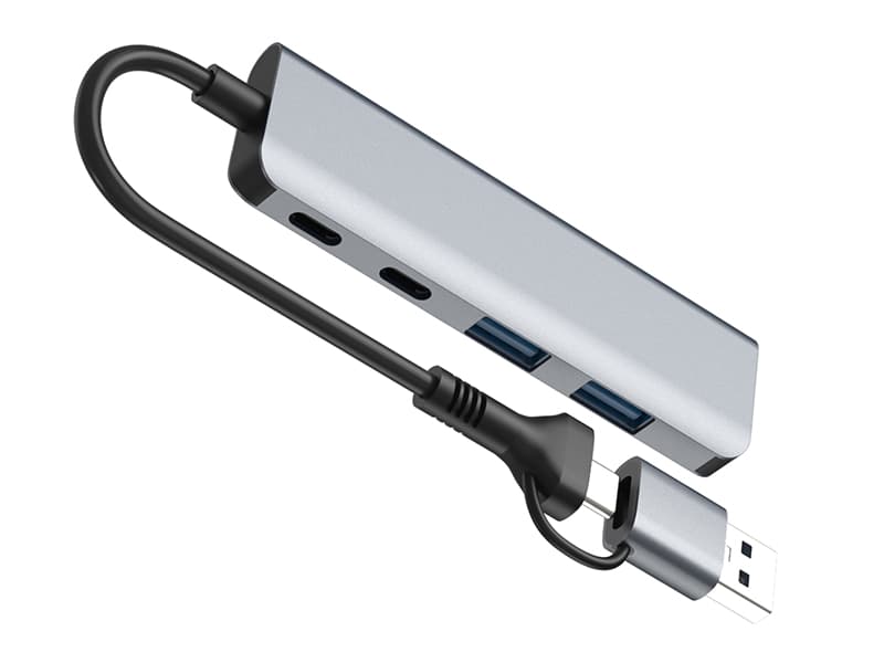 Adapter Tracer A-5, USB-C na 2x USB-A + 2x USB-C 4