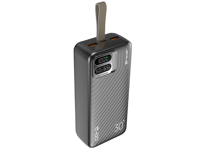 TRACER Power bank Blaze 30000mAh, 65W, črn