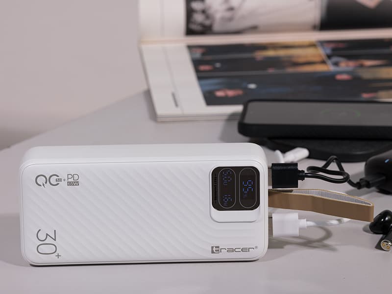 TRACER Power bank Blaze 30000mAh, 65W, bel 4