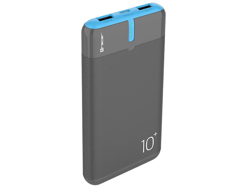 TRACER EnerGo Power bank 10000mAh, siva/modra