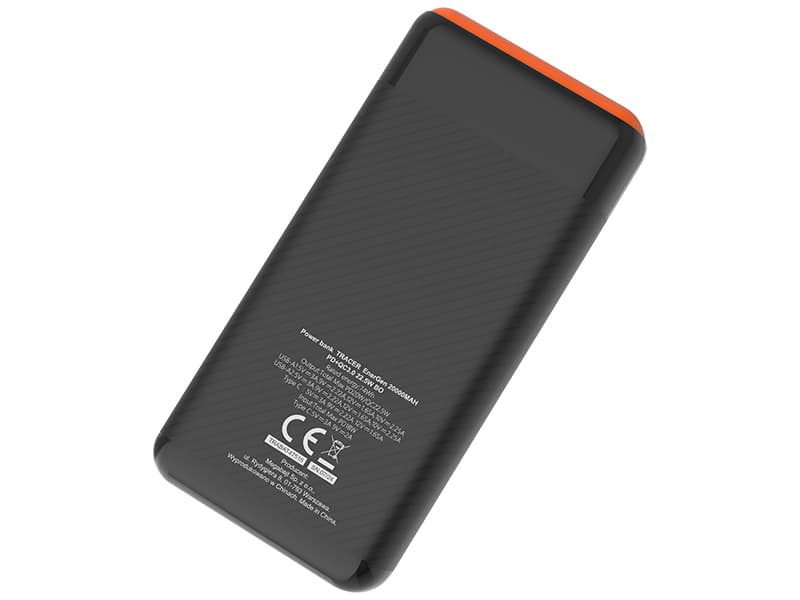 TRACER Power bank EnerGen 20000mAh PD+QC3.0 BO 7
