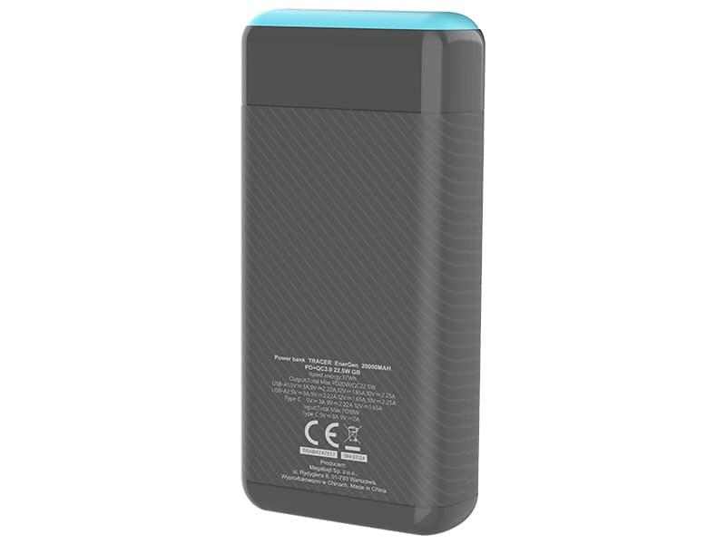Power bank TRACER EnerGen 20000mAh s PD+QC3.0 6