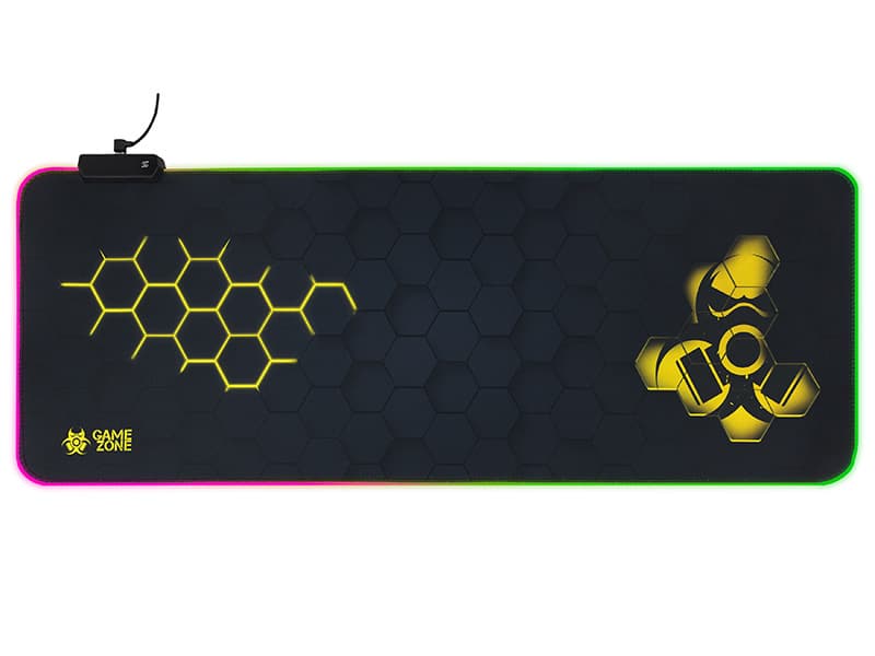 Podloga za miško in tipkovnico TRACER GAMEZONE Hexy1 RGB (80x30 cm)