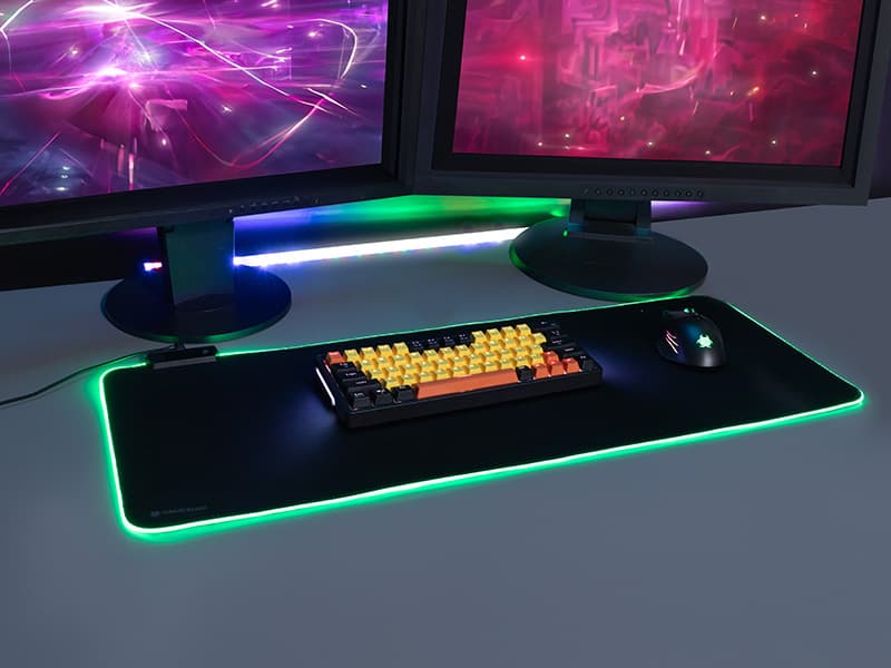 Podloga za miško in tipkovnico TRACER GAMEZONE Maxi RGB (80x30 cm) 4
