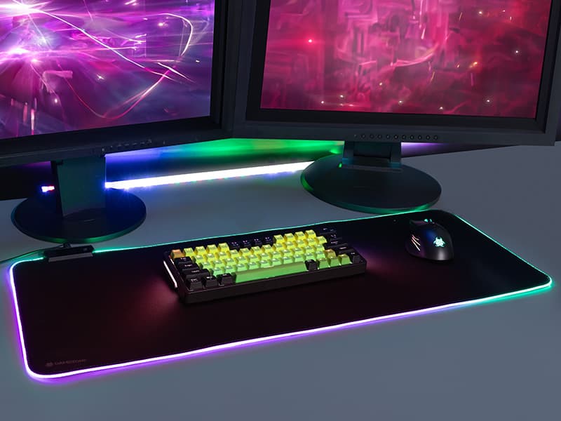Podloga za miško in tipkovnico TRACER GAMEZONE Maxi RGB (80x30 cm) 6