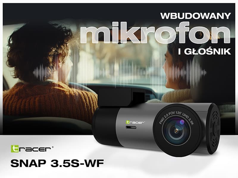 Avto kamera TRACER SNAP 3.5S-WF, 3.5K WiFi, 126° 8