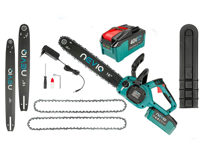 Akumulatorska verižna žaga NEVIQ 16"/18"(L16A50) - brezkrtačni motor 5