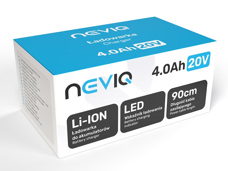 Polnilnik baterij NEVIQ 4.0Ah 20V 5