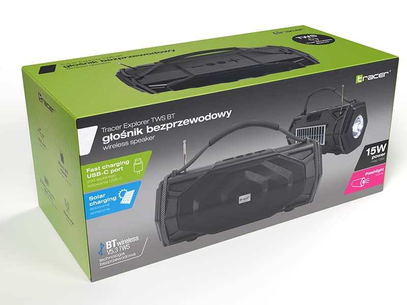 Bluetooth zvočnik TRACER Explorer TWS, 15W 8