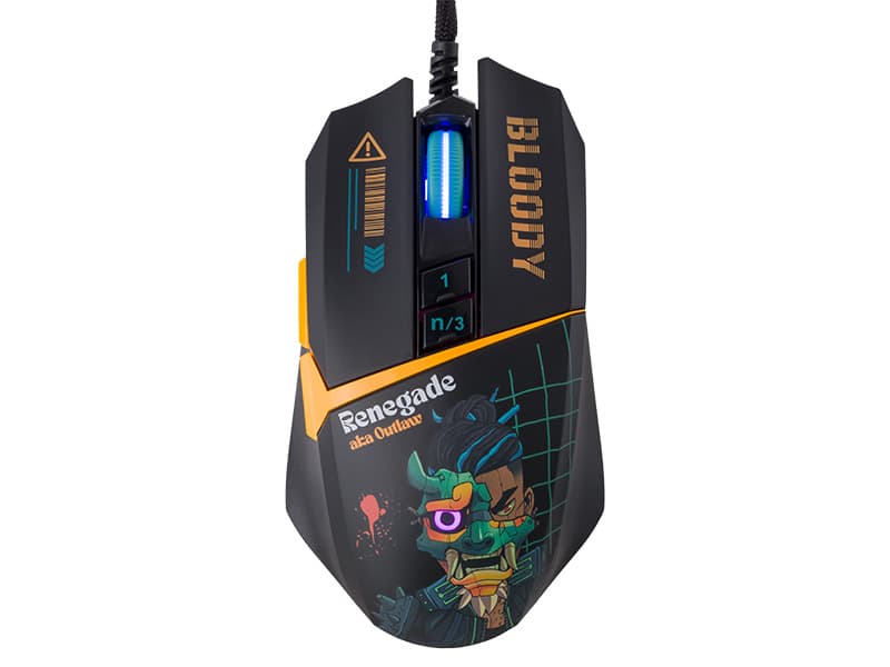A4TECH BLOODY W63 Max RENEGADE Midnight Gaming miška USB 2
