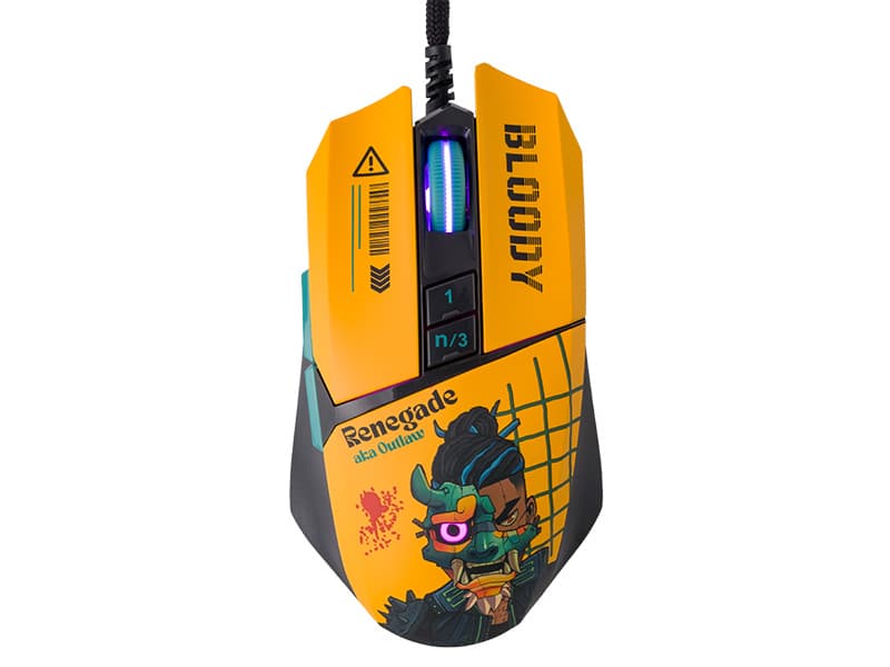 A4TECH BLOODY W63 Max RENEGADE Sunset Gaming miška USB 2