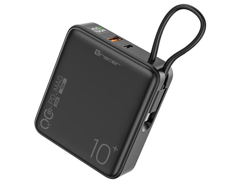 TRACER Scout Power Bank 10000mAh, MagSafe, 22.5W QC+PD