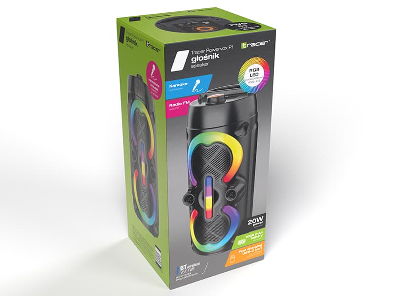 Zvočniki TRACER Powervox P1 TWS BT 5