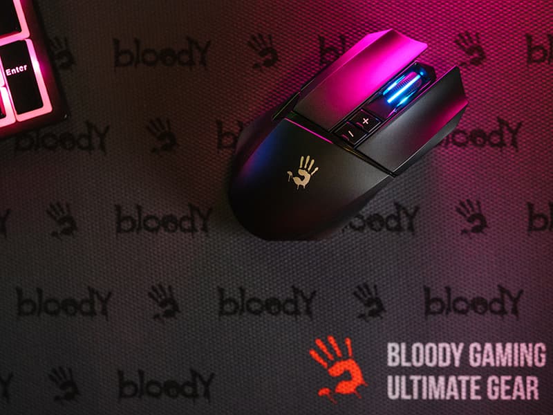 A4TECH Gaming miška Bloody R36 Ultra Wireless, 2.4GHz+USB 7