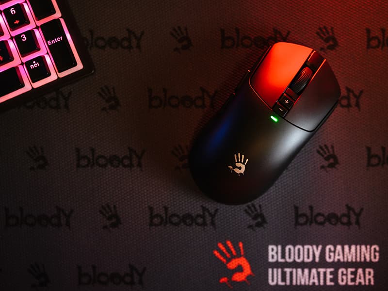 A4TECH Gaming miška Bloody R72 Ultra Wireless, 2.4GHz+USB 6