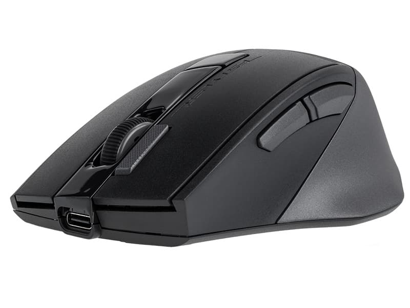 A4TECH FSTYLER FB45 CS AIR2 miška, RF (2.4G+BT), kamnito siva, tiha