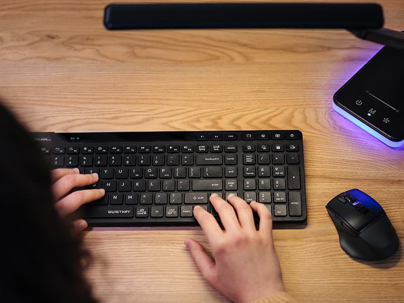 A4TECH FSTYLER FB45 CS AIR2 miška, RF (2.4G+BT), kamnito siva, tiha 8