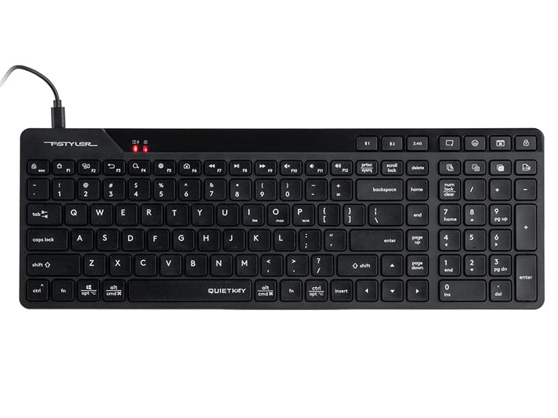 Brezžična tipkovnica A4TECH FSTYLER FBK27CAS (Silent), 2.4GHz+BT 2