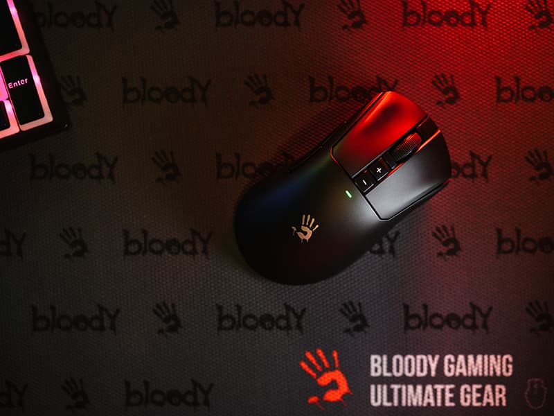 A4TECH BLOODY R73 ULTRA BLACK - Brezžična gaming miška 2,4G+USB 6
