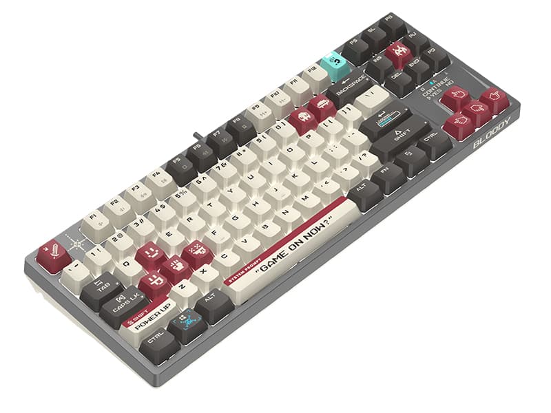 A4TECH BLOODY S87 Pixels Red - Mehanska tipkovnica, USB 2