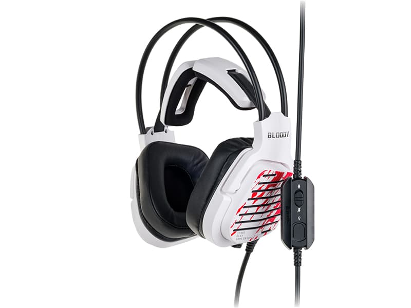 A4TECH Bloody G565 Energy White slušalice z RGB osvetlitvijo