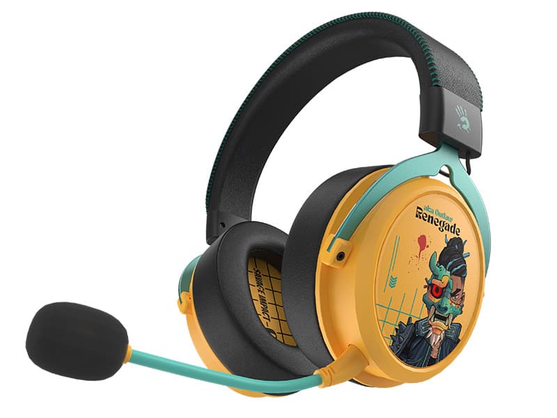 A4TECH Bloody MR595 Renegade Sunset slušalke (BT5.3+2.4G+Wired) 6