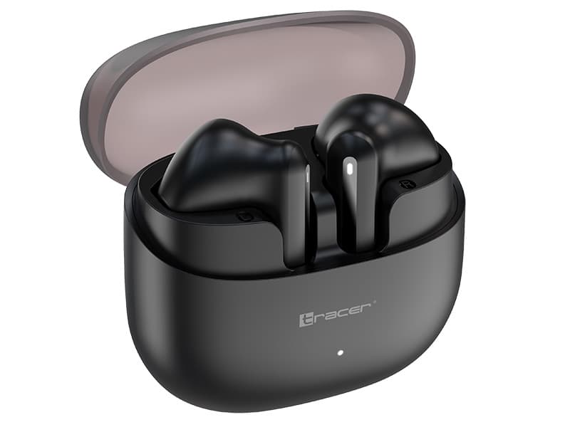 TRACER T12 TWS slušalke, Bluetooth 5.4, črne