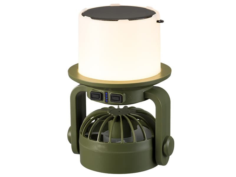 Prenosna LED svetilka s solarnim polnilcem in ventilatorjem Tracer LightBreeze