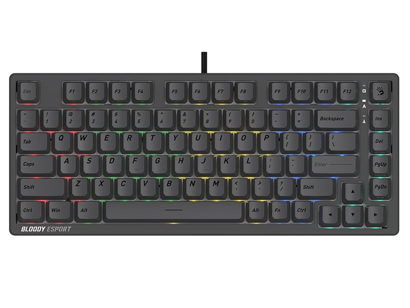 A4TECH Tipkovnica Bloody MS76, USB, magnetni, Iron Grey