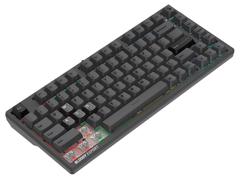 A4TECH Tipkovnica Bloody MS76, USB, magnetni, Iron Grey 7