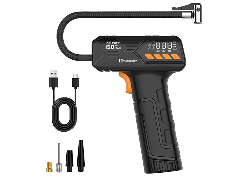 TRACER Brezžični kompresor AiR-P, 150 PSI, 3600mAh 5