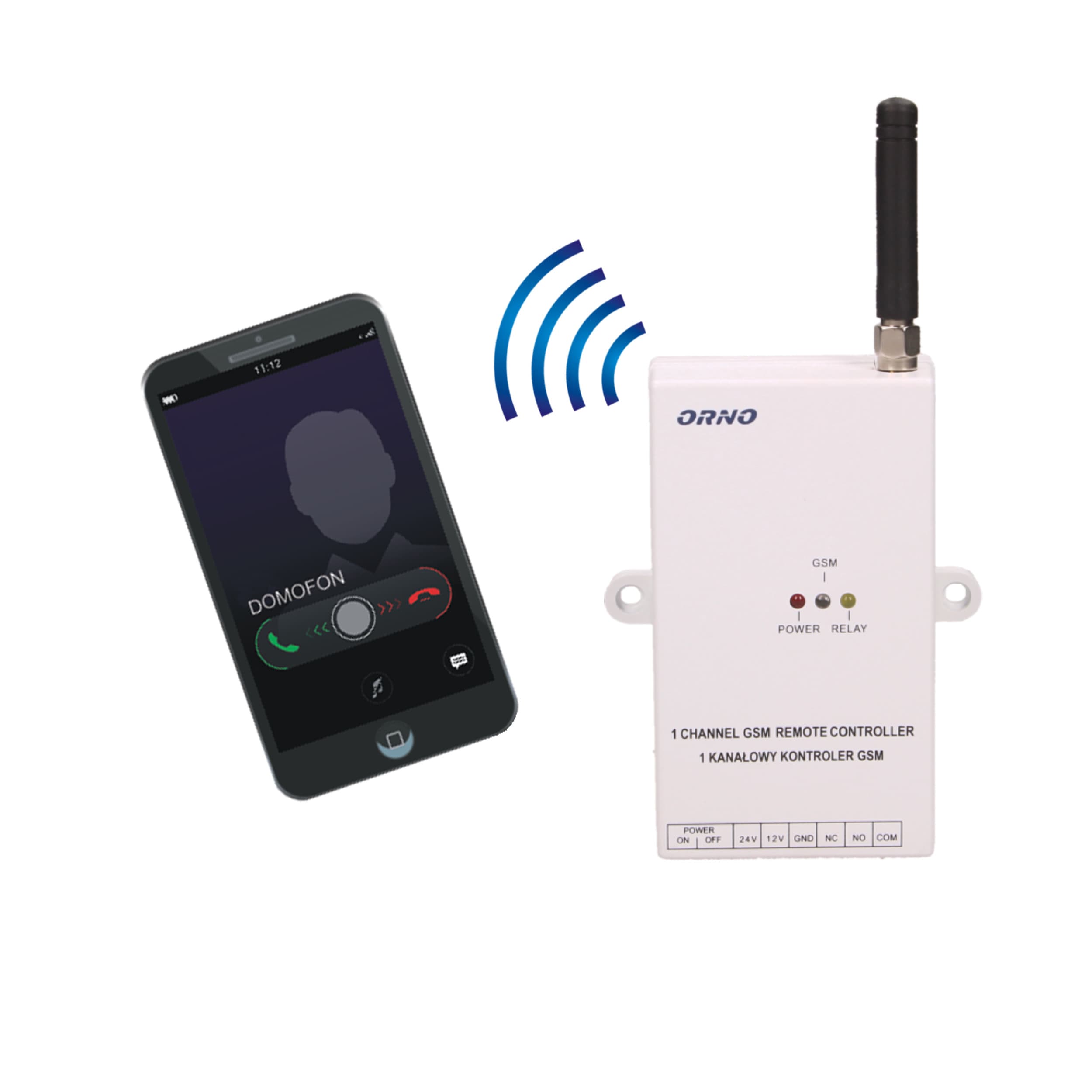 Orno GSM krmilnik za upravljanje z vrati 2