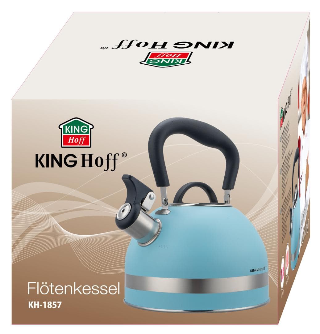 KING Hoff Kuhinjski lonec z piščalko, 1.8 L, nerjaveče jeklo, moder 4