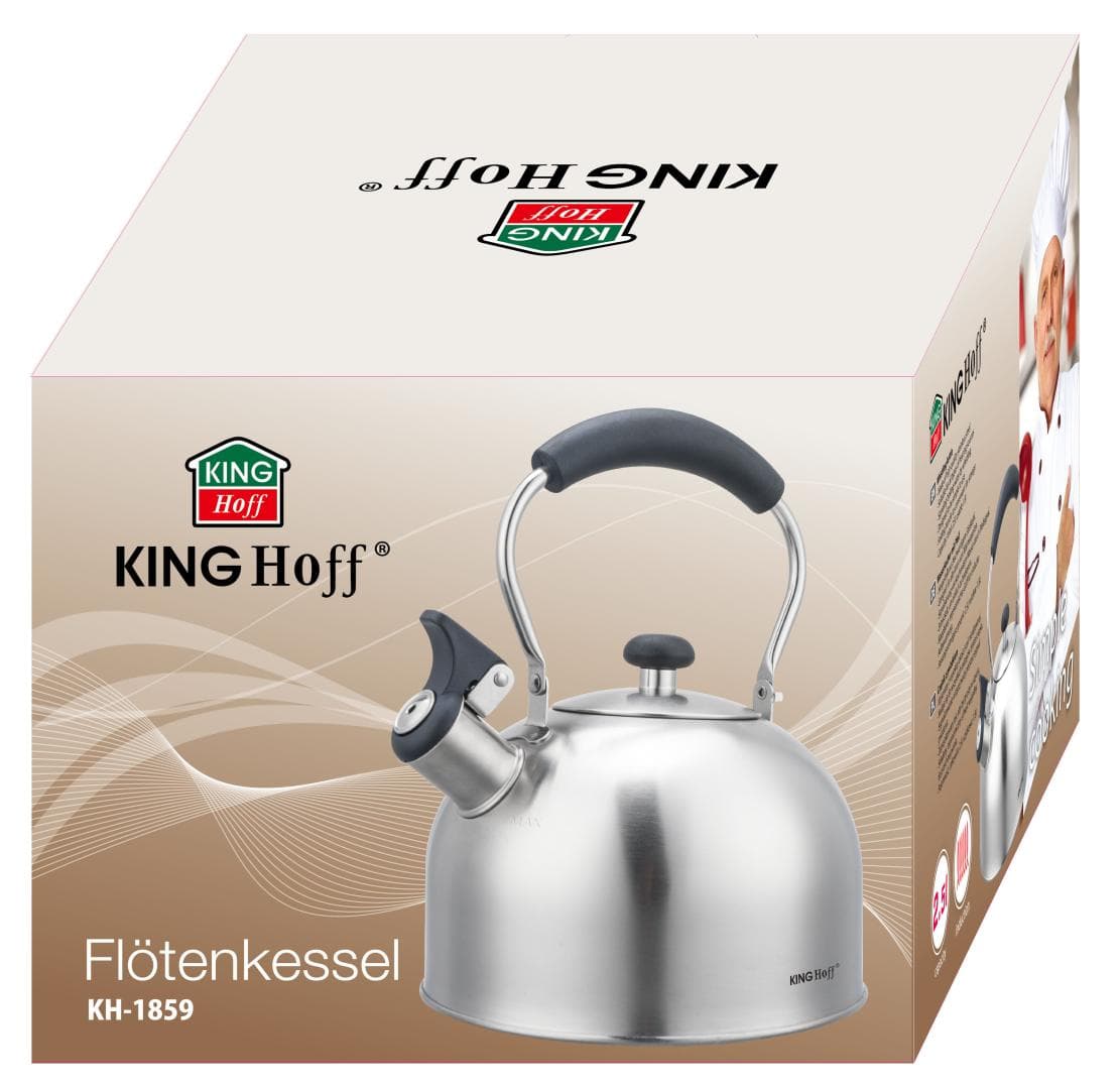 KING Hoff Kuhinjski lonec z piščalko, 2.5 L, nerjaveče jeklo 4