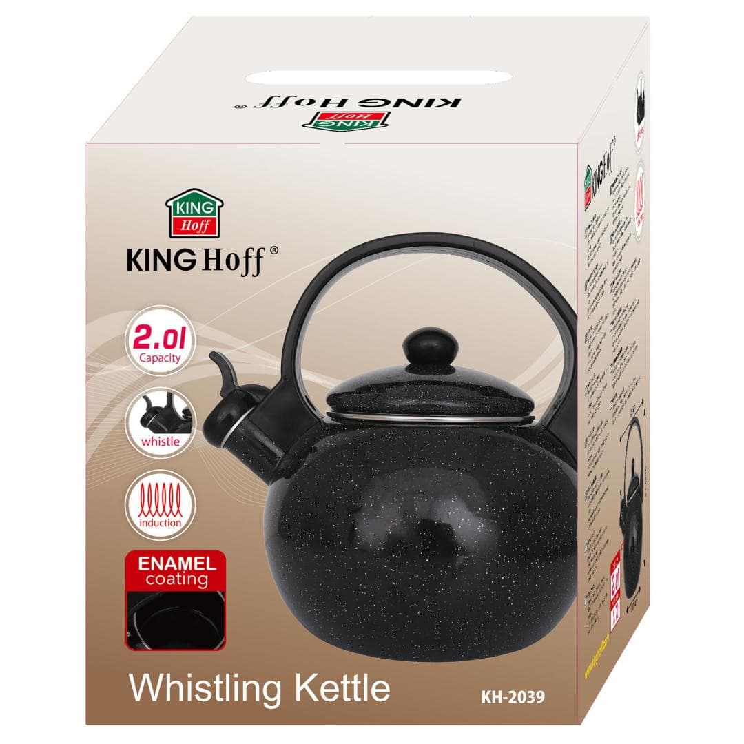 KingHoff KH-2039 Emajliran lonec za vodo, črn, 2.2L 7