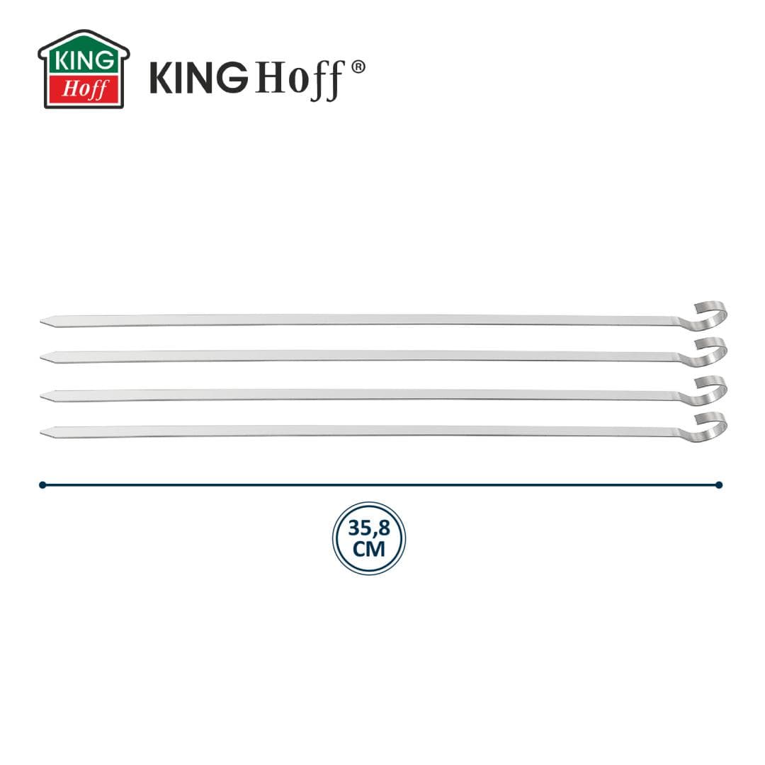 Nabodalca za žar Kinghoff KH-1914, komplet 4 kos, 35.8cm, nerjavno jeklo 4