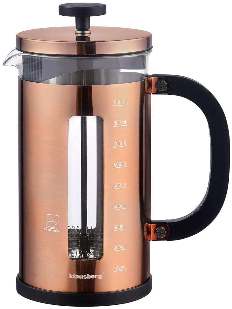 Klausberg French press, steklo/baker, 1 L